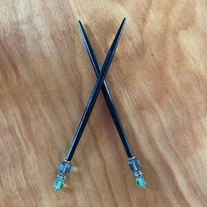 Elegant Hair Stick  Accessories with Lovely Glass Beads